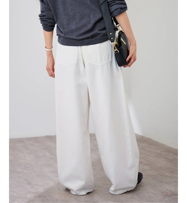 FRAMeWORK「ライトオンスデニムイージーパンツ」|デニム|