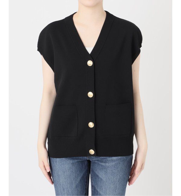 Spick and Span「《WEB限定 / 追加》ウォッシャブルVネックニットベスト」|ベスト・ジレ|
