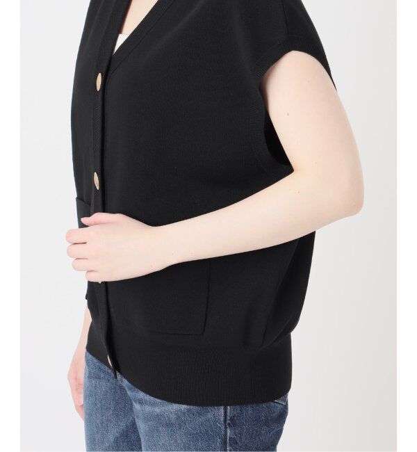 Spick and Span「《WEB限定 / 追加》ウォッシャブルVネックニットベスト」|ベスト・ジレ|