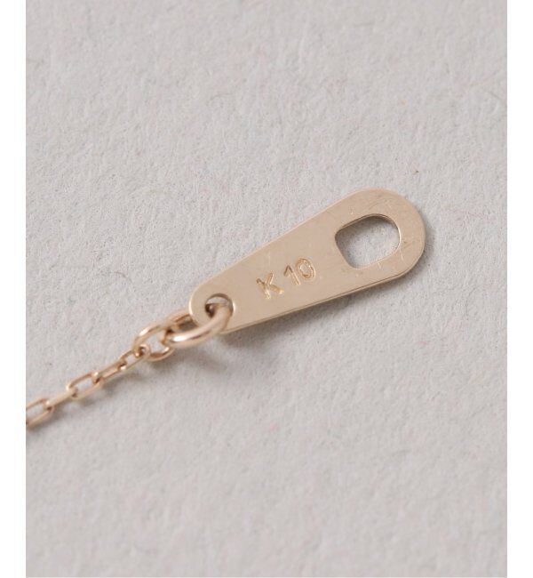 Lilas by Spick&Span「arrowラインホワイトトパーズネックレス K10」|ネックレス|