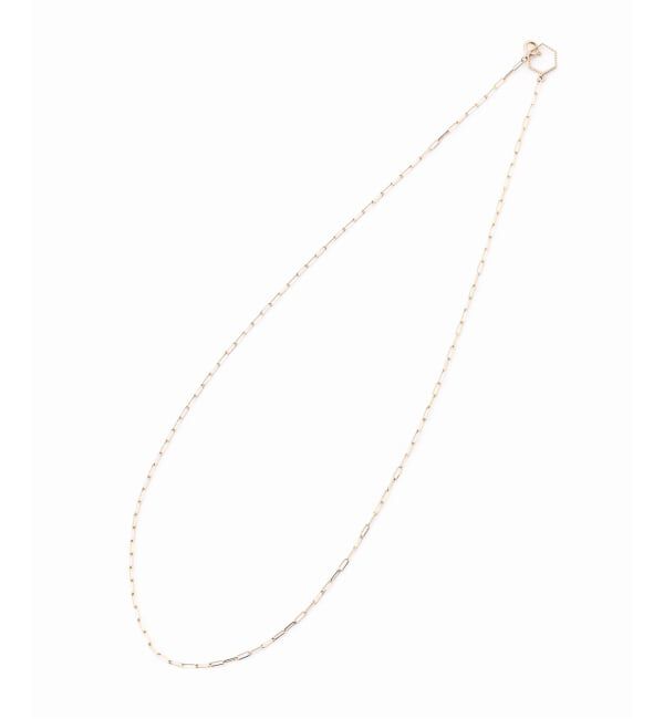 Lilas by Spick&Span「ヘキサゴンモチーフペーパークリップチェーン45cmネックレス K10」|ネックレス|