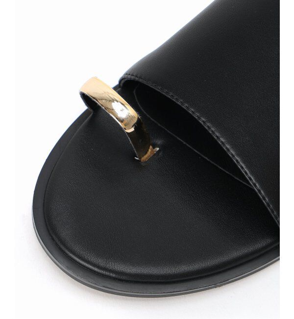 NOBLE「《WEB・一部店舗限定追加3》LE VERNIS/ルベルニ Toe ring sandals」|サンダル|