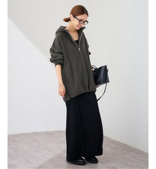 FRAMeWORK「Champion 別注REVERSE WEAVE11.5OZフードハーフジップドロストプルオーバー」|スウェット・ジャージ|