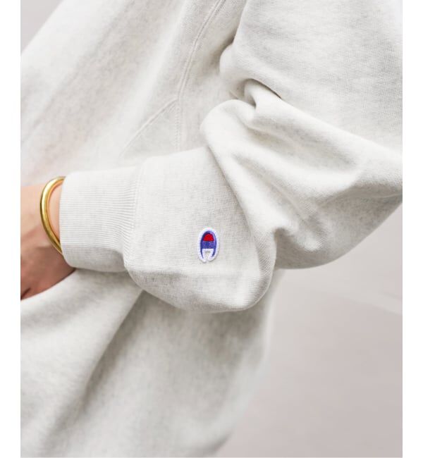FRAMeWORK「Champion 別注REVERSE WEAVE11.5OZフードハーフジップドロストプルオーバー」|スウェット・ジャージ|