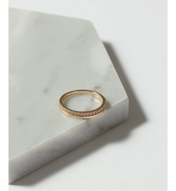 Lilas by Spick&Span「ダブルラインダイヤピンキーリング K10」|リング|