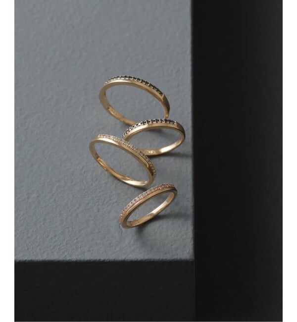 Lilas by Spick&Span「ダブルラインダイヤピンキーリング K10」|リング|