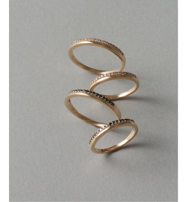 Lilas by Spick&Span「ダブルラインダイヤピンキーリング K10」|リング|