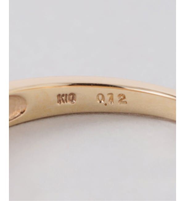 Lilas by Spick&Span「ダブルラインダイヤピンキーリング K10」|リング|