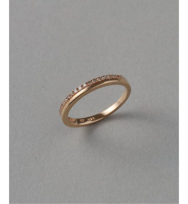 Lilas by Spick&Span「ダブルラインダイヤピンキーリング K10」|リング|