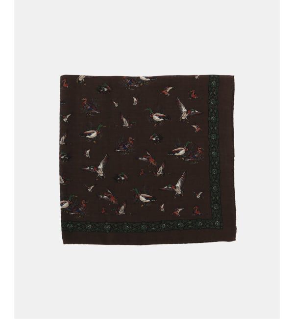 FRAMeWORK「Vincenzo Miozza/ヴィンセンツォ ミオッツァ duck プリントスカーフ」|バンダナ・スカーフ|