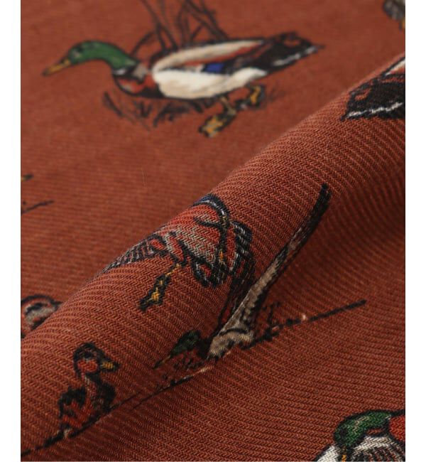 FRAMeWORK「Vincenzo Miozza/ヴィンセンツォ ミオッツァ duck プリントスカーフ」|バンダナ・スカーフ|