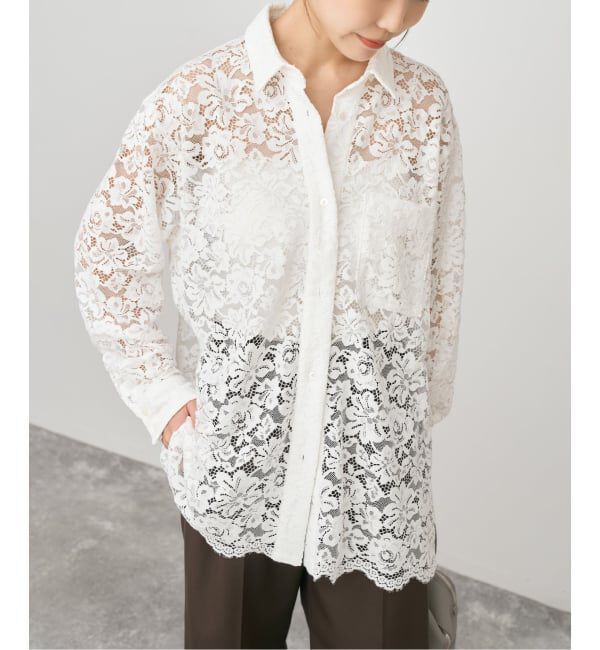 Spick and Span「レースシャツ」|シャツ・ブラウス|ホワイト