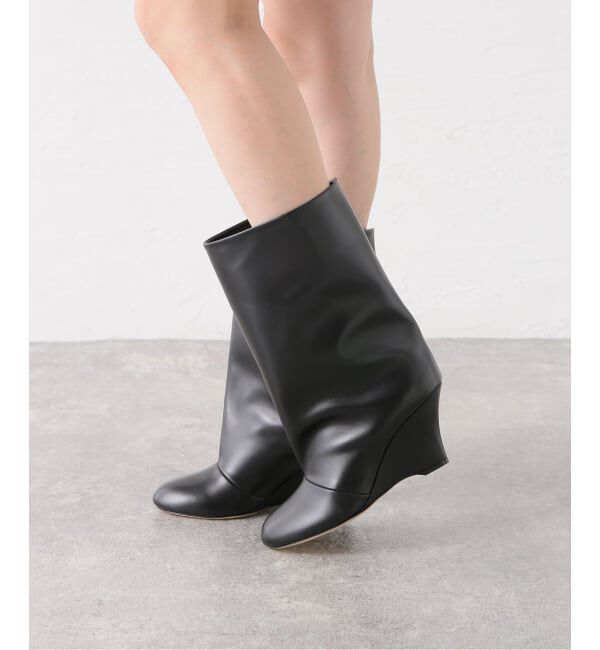 NOBLE「BRENTELLA/ブレンテッラ ウェッジソールミドルブーツ」|ロングブーツ|