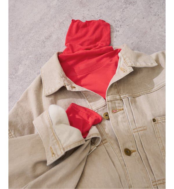 FRAMeWORK「ATON/エイトン MODAL SILK JERSEY TURTLENECK」|Tシャツ・カットソー|レッド