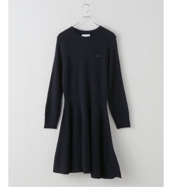 U by SPICK&SPAN「LACOSTE/ラコステ KNIT FLARE ワンピ－ス」|ワンピース|ネイビー