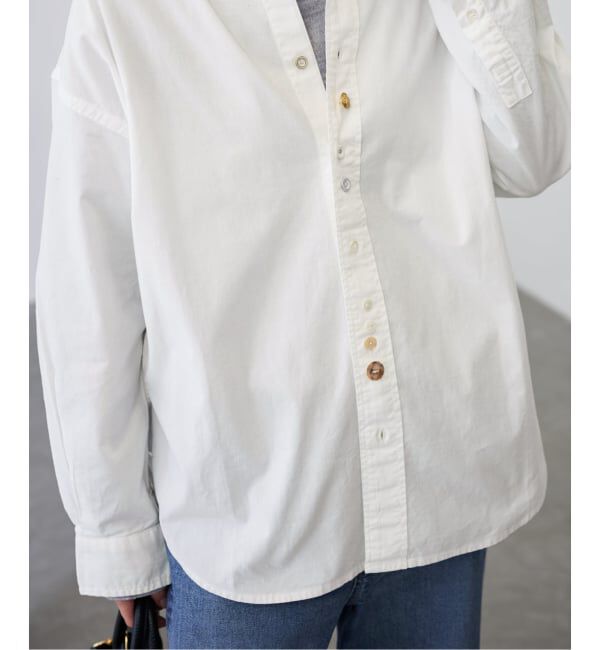 FRAMeWORK「コンビネーションボタンレギュラーシャツ」|シャツ・ブラウス|