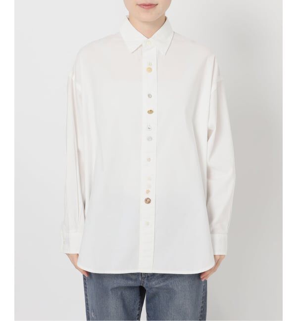 FRAMeWORK「コンビネーションボタンレギュラーシャツ」|シャツ・ブラウス|