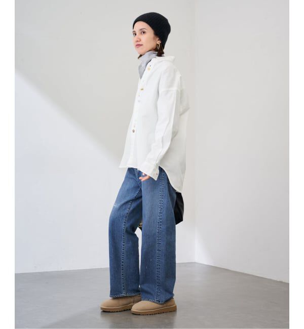 FRAMeWORK「コンビネーションボタンレギュラーシャツ」|シャツ・ブラウス|