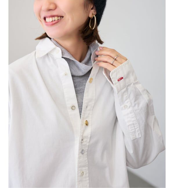 FRAMeWORK「コンビネーションボタンレギュラーシャツ」|シャツ・ブラウス|