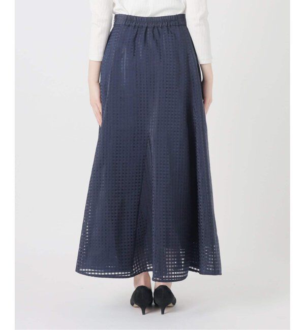  「《追加2》シアーチェックフレアスカート」|スカート|