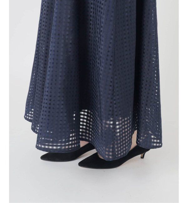  「《追加2》シアーチェックフレアスカート」|スカート|