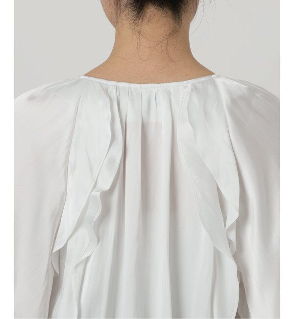  「【洗える】2WAYラッフルブラウス」|シャツ・ブラウス|