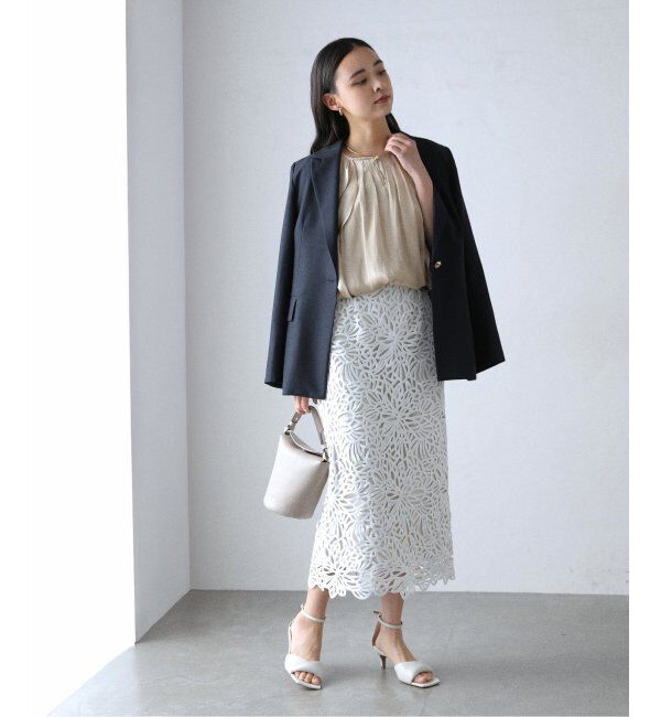  「【洗える】2WAYラッフルブラウス」|シャツ・ブラウス|