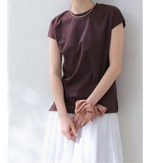  「【洗える】スムースハイネックプルオーバー」|Tシャツ・カットソー|ボルドー