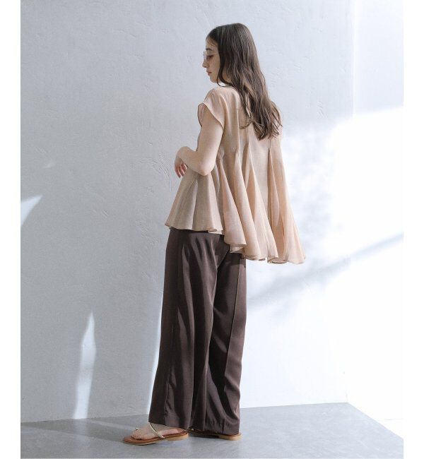  「【洗える】マチフレアブラウス」|シャツ・ブラウス|