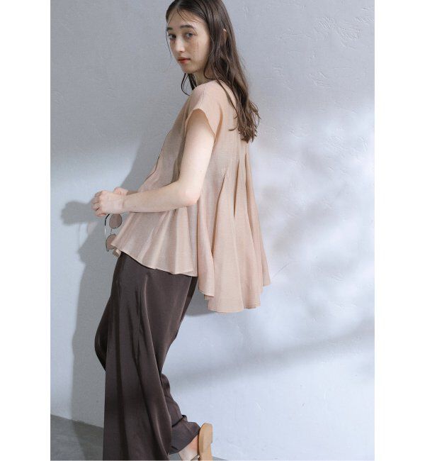  「【洗える】マチフレアブラウス」|シャツ・ブラウス|