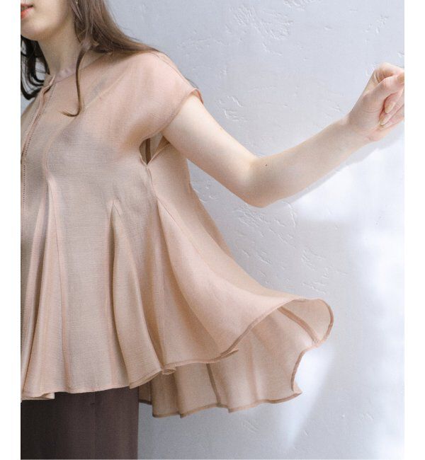  「【洗える】マチフレアブラウス」|シャツ・ブラウス|