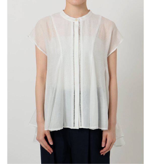  「【洗える】マチフレアブラウス」|シャツ・ブラウス|