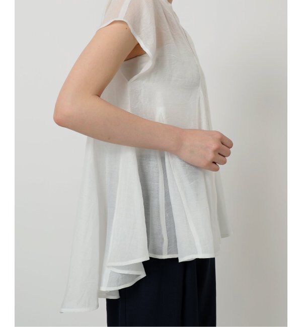  「【洗える】マチフレアブラウス」|シャツ・ブラウス|