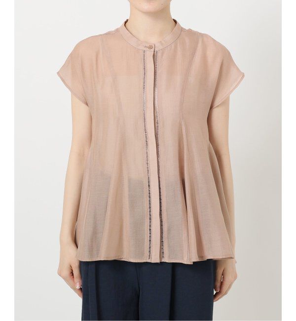  「【洗える】マチフレアブラウス」|シャツ・ブラウス|