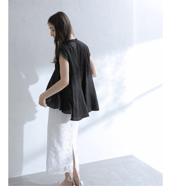  「【洗える】マチフレアブラウス」|シャツ・ブラウス|