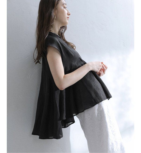  「【洗える】マチフレアブラウス」|シャツ・ブラウス|