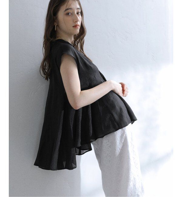  「【洗える】マチフレアブラウス」|シャツ・ブラウス|