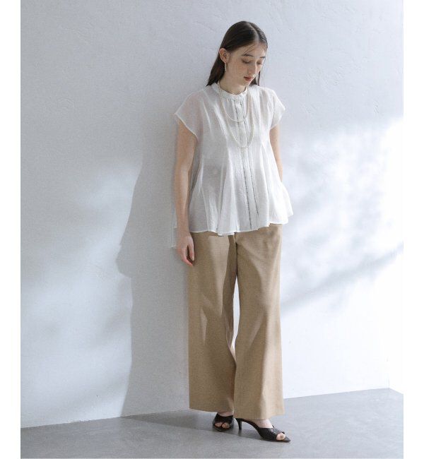  「【洗える】マチフレアブラウス」|シャツ・ブラウス|
