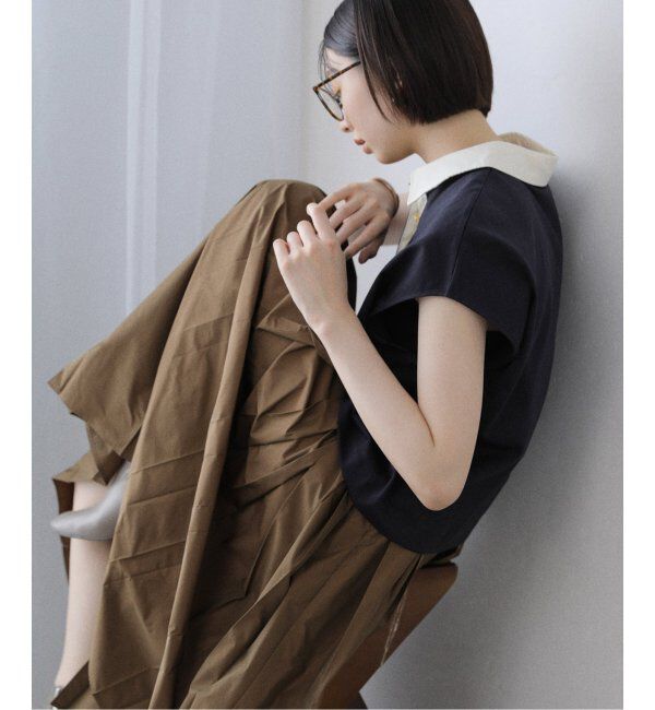  「【洗える】コットンラガーシャツ」|Tシャツ・カットソー|ネイビー