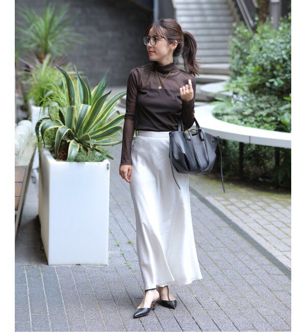  「【洗える】シアースタンドプルオーバー」|Tシャツ・カットソー|