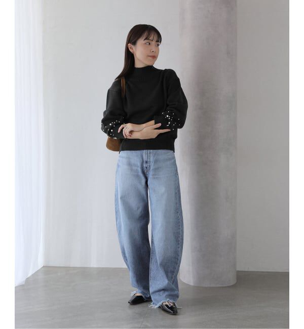  「【洗える】YANUK/ヤヌーク LAURA Curve Taperd」|デニム|