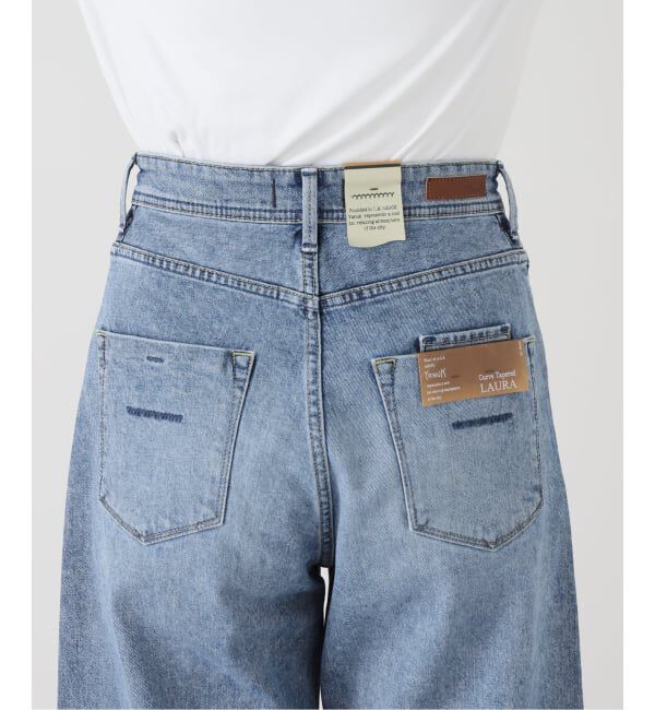  「【洗える】YANUK/ヤヌーク LAURA Curve Taperd」|デニム|