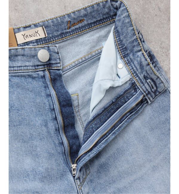  「【洗える】YANUK/ヤヌーク LAURA Curve Taperd」|デニム|