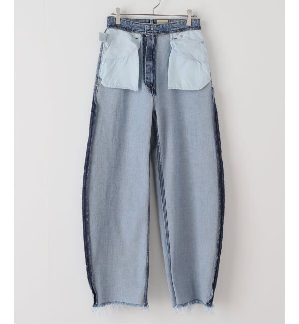  「【洗える】YANUK/ヤヌーク LAURA Curve Taperd」|デニム|