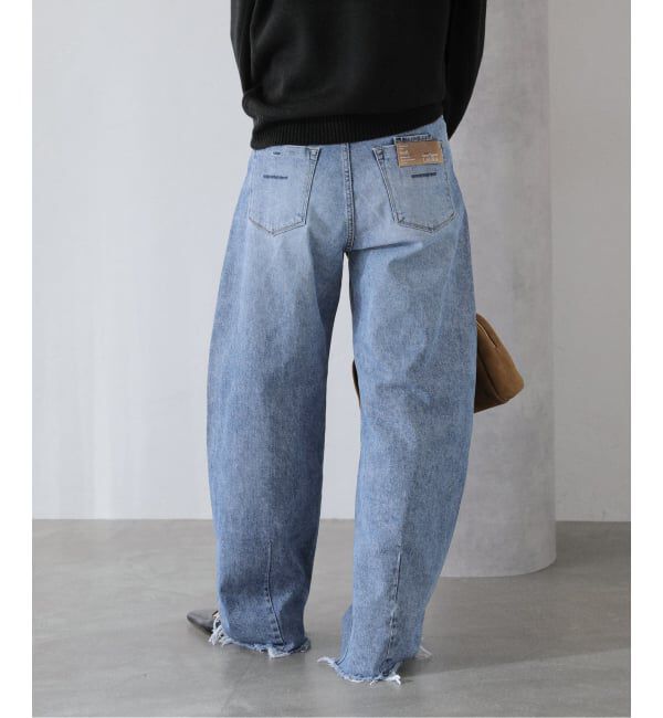  「【洗える】YANUK/ヤヌーク LAURA Curve Taperd」|デニム|