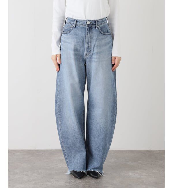  「【洗える】YANUK/ヤヌーク LAURA Curve Taperd」|デニム|