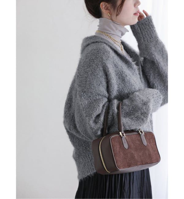  「【洗える】ポップヤーンボレロカーディガン」|カーディガン|