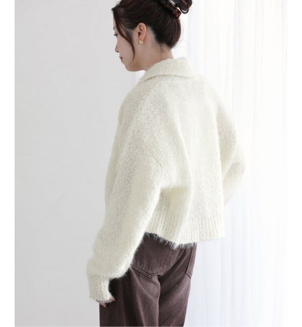  「【洗える】ポップヤーンボレロカーディガン」|カーディガン|