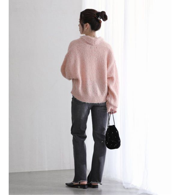  「【洗える】ポップヤーンボレロカーディガン」|カーディガン|