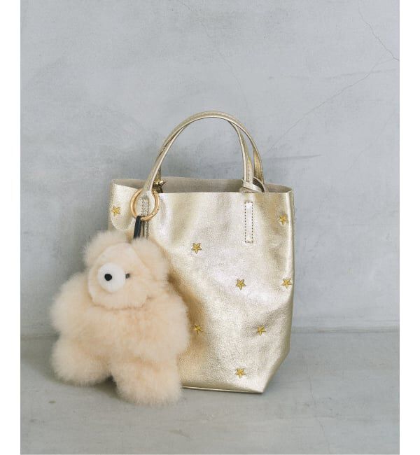  「《予約》MARLON/マーロン STARS EMBROIDERED TOTE」|トートバッグ|ゴールド